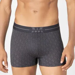 macroman m-series Macroman Black Modal Regular Fit Print Trunks-picture-32