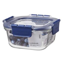 Lock & Lock Transparent Glass Airtight Containers With Lid-15