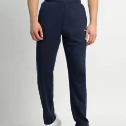 Reebok Navy Regular Fit Solid Trackpants-image-80