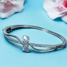 Taraash 925 Sterling Silver CZ Bangle for Women & Girls-38