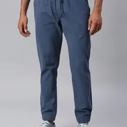 Dennis Lingo Men Solid Tapered Fit Joggers Trousers-image-19
