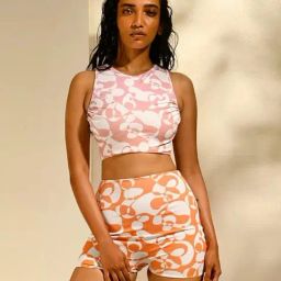 Trove Label Multi-Color Blended Abstract Swim Suit-image-28