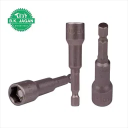 B K JAGAN & CO Screw driver Tools Chrome Vanadium Stee Hex Polished 8 x 65 mm (1/4" Shank 8 mm) image 4