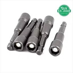 B K JAGAN & CO Screw driver Tools Chrome Vanadium Stee Hex Polished 8 x 65 mm (1/4" Shank 8 mm) image 5