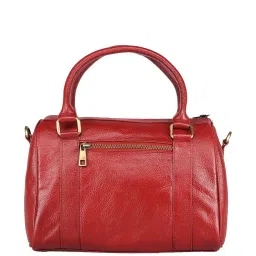 Genwayne Red Textured Medium Handbag image 3