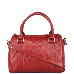 Genwayne Red Textured Medium Handbag image 1