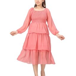 BAESD Georgette Fit & Flare Midi Dress-picture-43