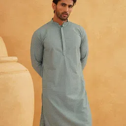 SOJANYA Men Checked Kurta-picture-17