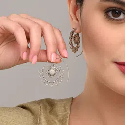 Anvik Contemporary Drop Earrings-image-51