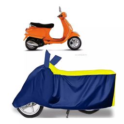 Auto Pearl Two Wheeler Cover for Vespa Vespa LX 125 - Yellow, Blue-image-74