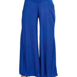 Mustard Royal Blue Regular Fit Palazzo-image-94