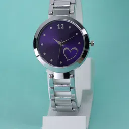 VIRAKTI Women Stainless Steel Bracelet Style Straps Analogue Watch F-79-PURPLE-24-image-65