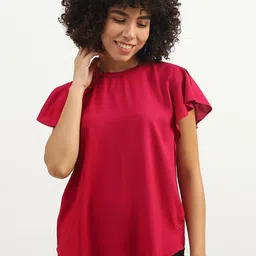 United Colors of Benetton High Neck Flared Sleeved Top-picture-52