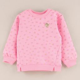 Little Kangaroos Full Sleeves Fleece Sweatshirt Printed - Baby Pink-image-68