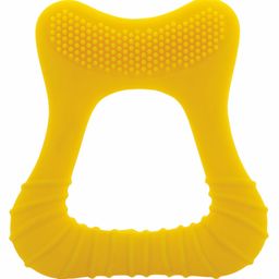 BeeBaby Tooth Shape Silicone Teether for 3+ months with Soft Bristles & Carry Case BPA Free Teething Toy for Babies with Textured Surface for Soothing Gums. 100% Food Grade - Yellow-6