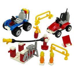 Amitasha Fire Station Building Blocks Construction Toy- Multicolor-21