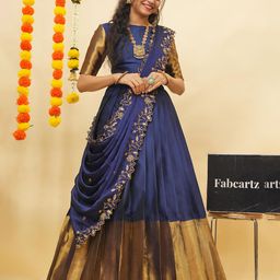 Fabcartz Semi-Stitched Lehenga & Unstitched Blouse With Dupatta-picture-47