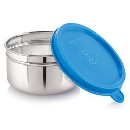 Steel Lock Flex Stainless Steel Container/Dabba with Lid Airtight for Food Storage, Easy to Carry, Leak Proof and Stackable (SL-21/200 ml) Blue. image 2
