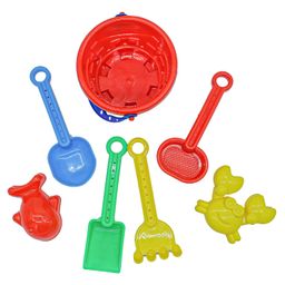 BitFeex Beach Set 7 Pcs Sand Game Castle Playset - Multicolor image 3