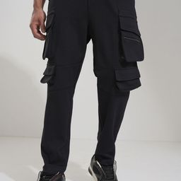 HIGHLANDER Men Slim Fit High-Rise Cargos Trousers-picture-43