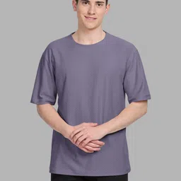 BULLMER Men Self Design Round Neck Oversized T-shirt-image-36