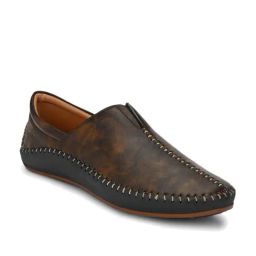 El Paso Brown Casual Slip-Ons-image-6
