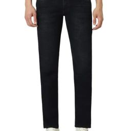 Van Heusen Navy Cotton-Poly Blend Slim Fit Jeans-image-39