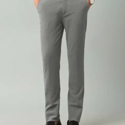 Arrow New York Grey Slim Fit Trousers-picture-30
