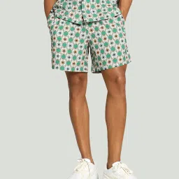 Puma Classics Green Regular Fit Shorts image 1