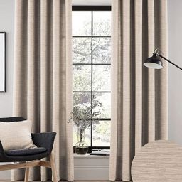 Nefertiti Home Tan Set of 2 Floral Black Out Door Curtain-image-92