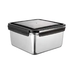 Femora Silver Steel Container with Lid (0.55 L)-48