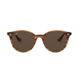 Ray-Ban 0RB4305 Dark Brown Highstreet Round Sunglasses - 53 mm-image-11