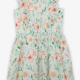 Ed-a-Mamma Girls Multicolor Cotton Printed Casual Dress-image-38