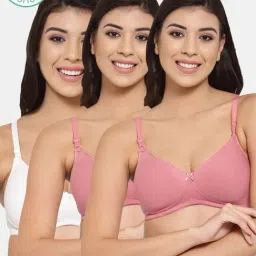 Inner Sense Multicolor Non Wired Padded T-shirt Bra (Pack Of 3)-picture-40