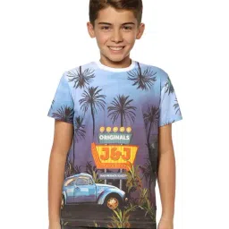 Jack & Jones Junior Kids Multicolor Cotton Printed T-Shirt-picture-41