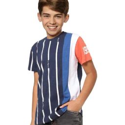 Jack & Jones Junior Kids Multicolor Cotton Striped T-Shirt-picture-29