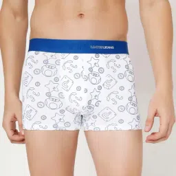 UnderJeans by Spykar White Printed Trunks-picture-6