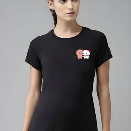 SZN Women Printed Applique T-shirt-image-50