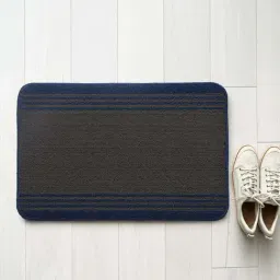 Saral Home Power Grey & Navy Polypropylene Antiskid & Washable Bath Mat-image-87