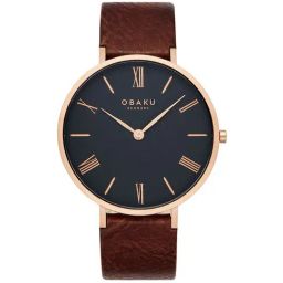 OBAKU V283GXVBRN Folie Cedar Analog Watch for Men-10