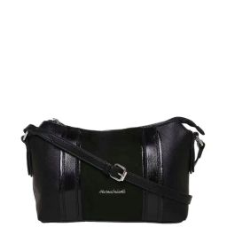 Marina Galanti Black Solid Medium Sling Handbag-image-30