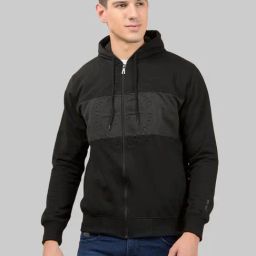 Dollar Charcoal Melange Regular Fit Colorblock Sweatshirt-picture-13