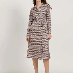 Fablestreet Black Regular Fit Printed Dress-picture-41