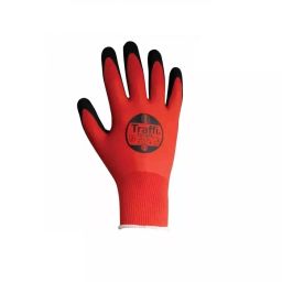 Traffi Wet Resistance Work Gloves Elastane & Nylon Grip Red Size 8, A-TG1895-RD-8-image-35