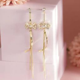 Priyaasi Gold Emerald Studded Oxidized Contemporary Drop Earring-image-75