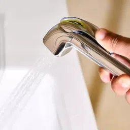 D&B BATHWARE ABS Chrome Finish Health Faucet with 1 m Hose and Holder, DB-TLTHF6651 image 5