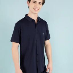 Crimsoune Club Navy Slim Fit Shirt-image-52
