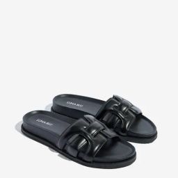 LUNA BLU by Westside Black Multi-Strap Slides-picture-23