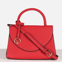Allen Solly Red Textured Medium Handbag-image-105