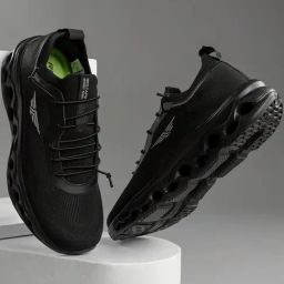 Red Tape Men's Urban Kicks Black Running Shoes-picture-47